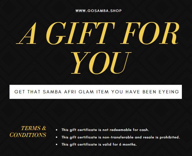 Samba Afri Glam Gift Card