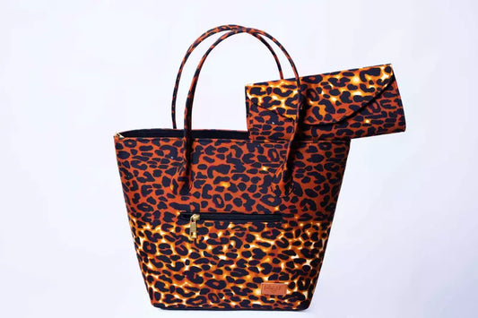 Zim Animal print bag with purse